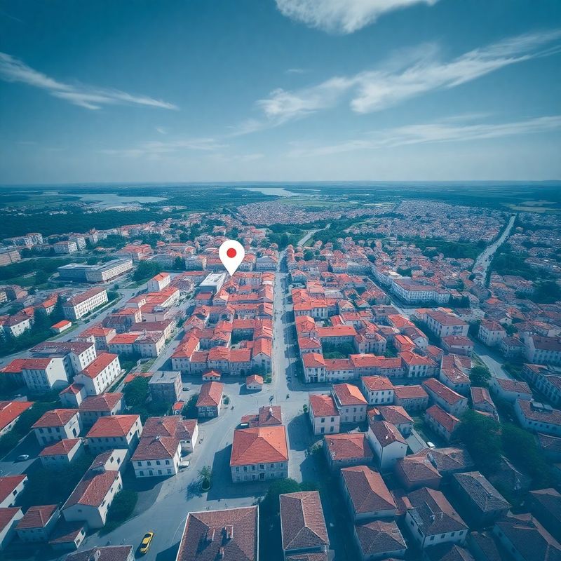 Karta središta Varaždina s označenom lokacijom ureda